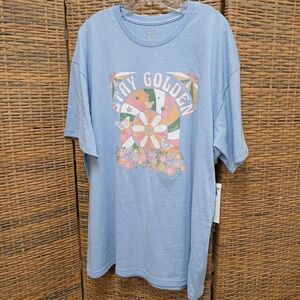 Club Social by Jadelyn Brooke Size XXL New Tee Shirt Flowers Butterflies Plus